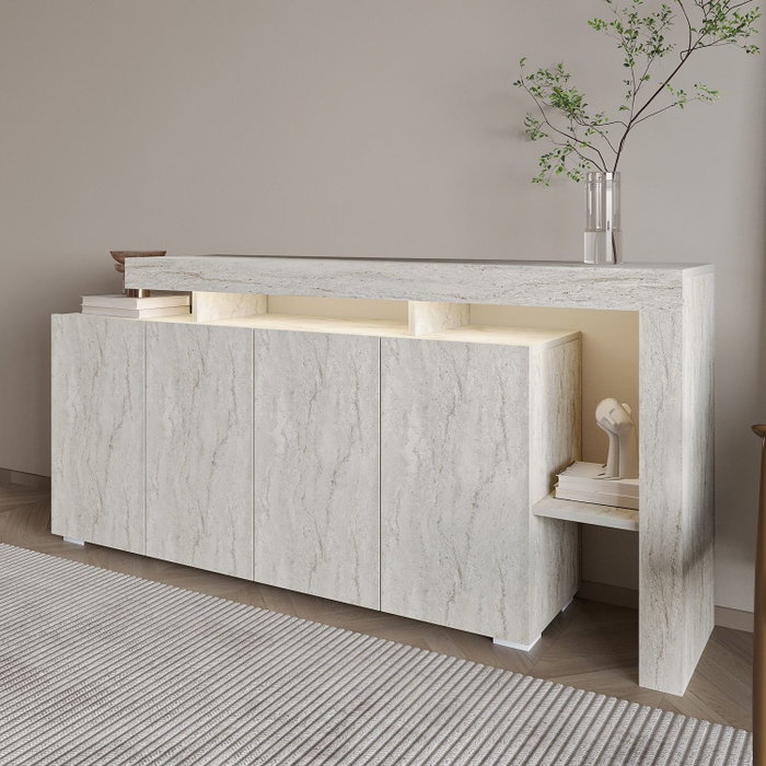 Hanah Home Consola Beliz - Travertino Hanah Home Consola Beliz - Travertino